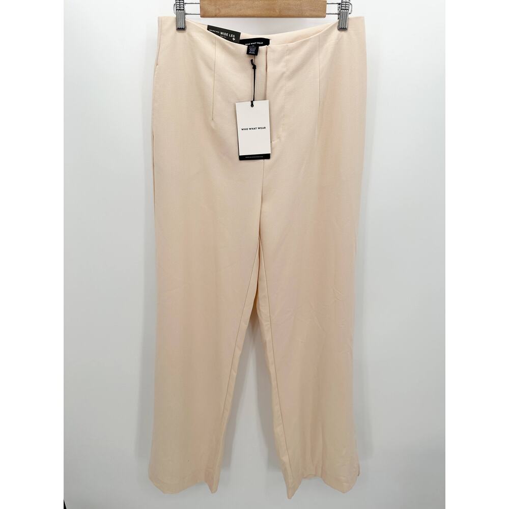 Who What Wear  Womens Cream Blush Trouser Dress‎ Pants Size 8 NWT Career Office